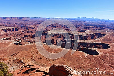 Impressive Island in the Sky in Canyonlands National Park Stock Photo