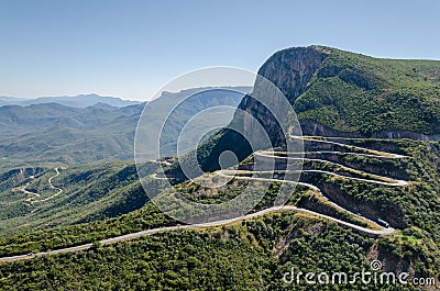 The impressive Serra da Leba pass in Angola Stock Photo