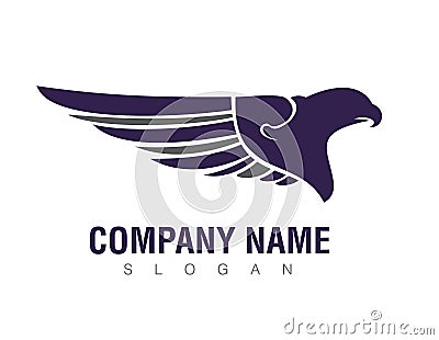 Blue eagle logo Stock Photo