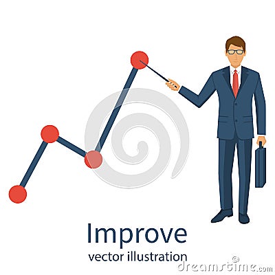 Improve business concept Vector Illustration