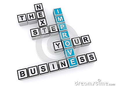 Improve your business next step Stock Photo