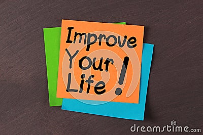 Improve Your Life Stock Photo