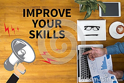 IMPROVE YOUR SKILLS Stock Photo