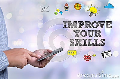 IMPROVE YOUR SKILLS Stock Photo