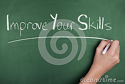 Improve your skills Stock Photo