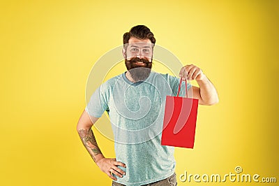 Impulse purchase. Purchase concept. Male motives for shopping appear to be more utilitarian. Aspects can influence Stock Photo