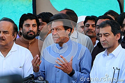 Imran Khan Chairman PTI Editorial Stock Photo