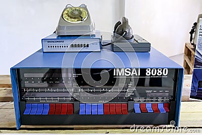 The IMSAI 8080 microcomputer Editorial Stock Photo