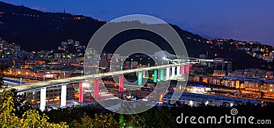 San giorgio bridge genoa italy Editorial Stock Photo