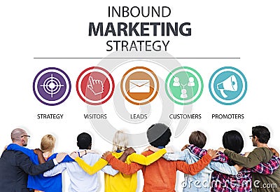 Inbound Marketing Strategy Advertisement Commercial Branding Co Stock Photo