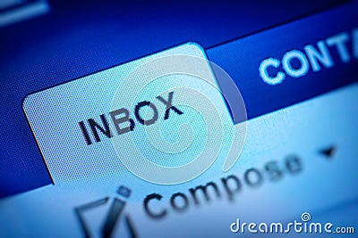 Inbox icon Stock Photo