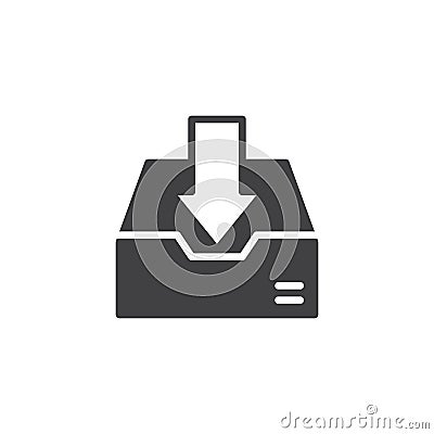 Inbox icon vector Vector Illustration