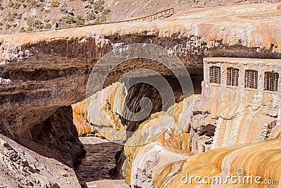 Inca Bridge Andes Stock Photo