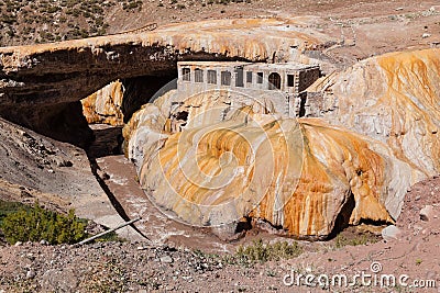 Inca Bridge Andes Stock Photo