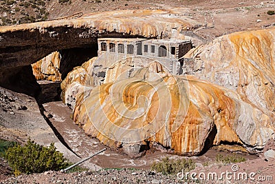 Inca Bridge Andes Stock Photo