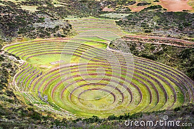 Inca Ruin of Moray Stock Photo