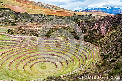 Inca Ruins of Moray Stock Photo