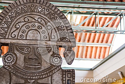 Inca statue Stock Photo