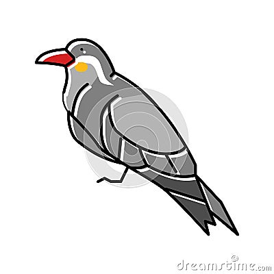 inca tern bird exotic color icon vector illustration Vector Illustration