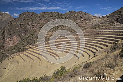 Inca terraces Stock Photo