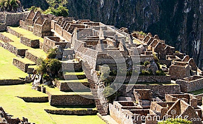 The Incan ruins of Machu Picchu in Peru Stock Photo