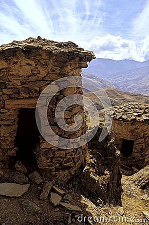 Incan ruins- Peru Stock Photo