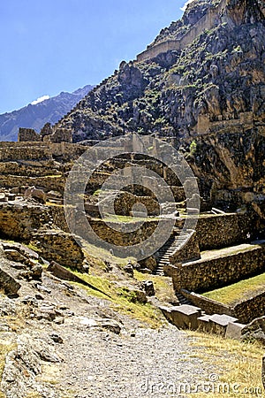 Incan ruins- Peru Stock Photo