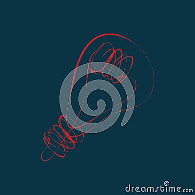 Incandescent bulb Vector Illustration