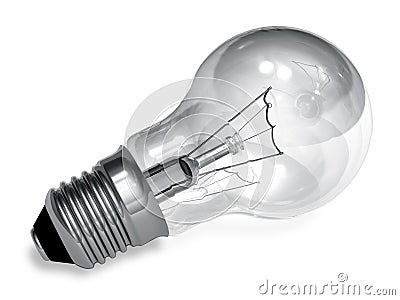 Incandescent lamp Stock Photo