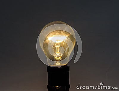 Incandescent Lamp Stock Photo