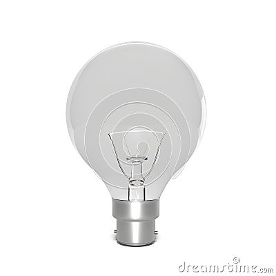 Incandescent light bulb 3d rendering Stock Photo