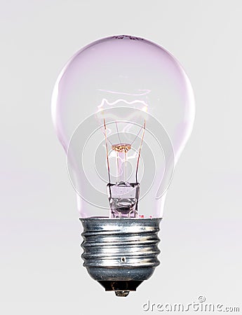 Incandescent lightbulb Stock Photo