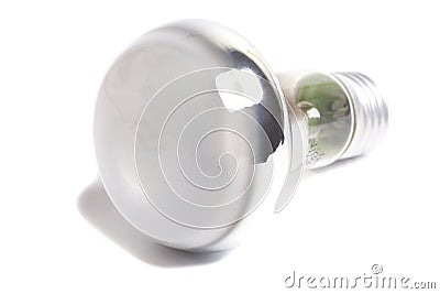 incandescent tungsten mirror reflex lamp Stock Photo