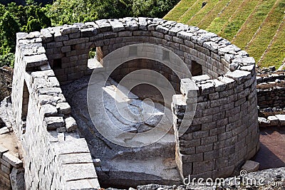 Incas sun temple Stock Photo