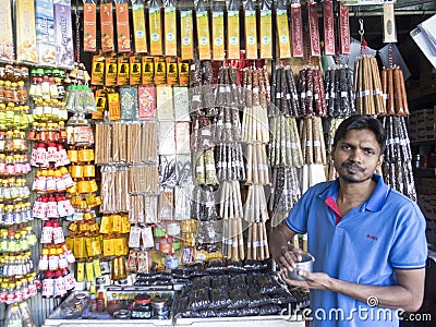 Incense shop, Sri Lanka Editorial Stock Photo