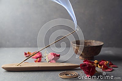 Incense stick. Aromatherapy Stock Photo