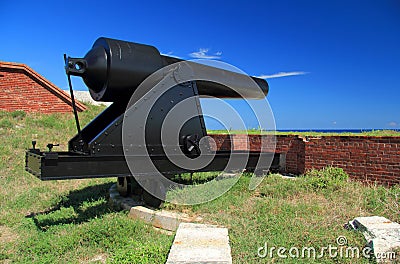 15-Inch Rodman Civil War Era Artillery Piece Stock Photo
