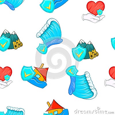 Incident pattern, cartoon style Vector Illustration