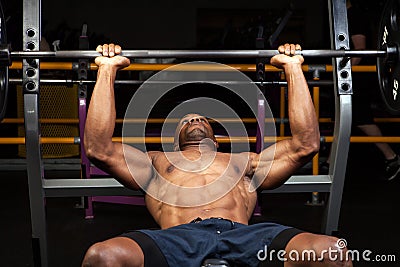 Incline Bench Press Stock Photo