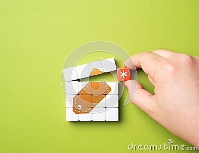 Include the condition in the price. Conditional price. Hidden fees Stock Photo