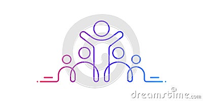 Inclusion and diversity culture equity icon. Group of persons with gender equality. Inclusion infographic symbol. Vector Vector Illustration