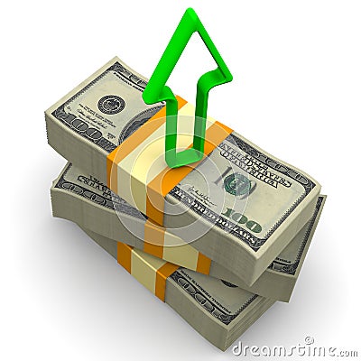 Income growth Stock Photo