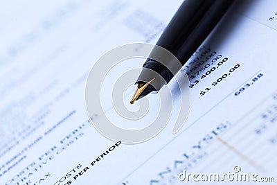 Income tax form Stock Photo