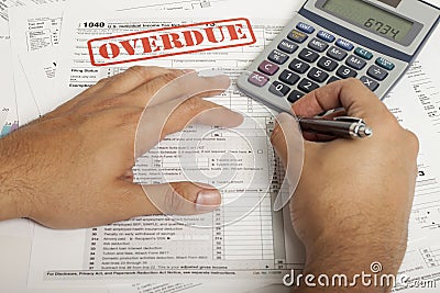 Income Taxes Stock Photo