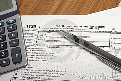 Income Taxes Stock Photo