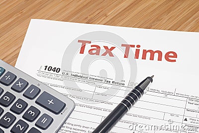 Income Taxes Editorial Stock Photo