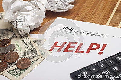 Income Taxes Editorial Stock Photo