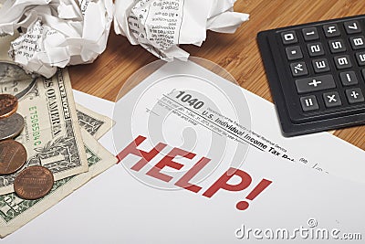 Income Taxes Editorial Stock Photo