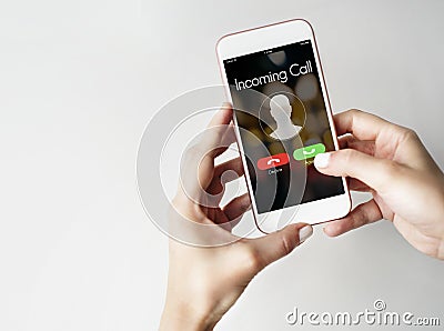 Incoming Call Communication Connect Concept Stock Photo