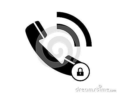 Incoming call icon call receiving symbol Stock Photo